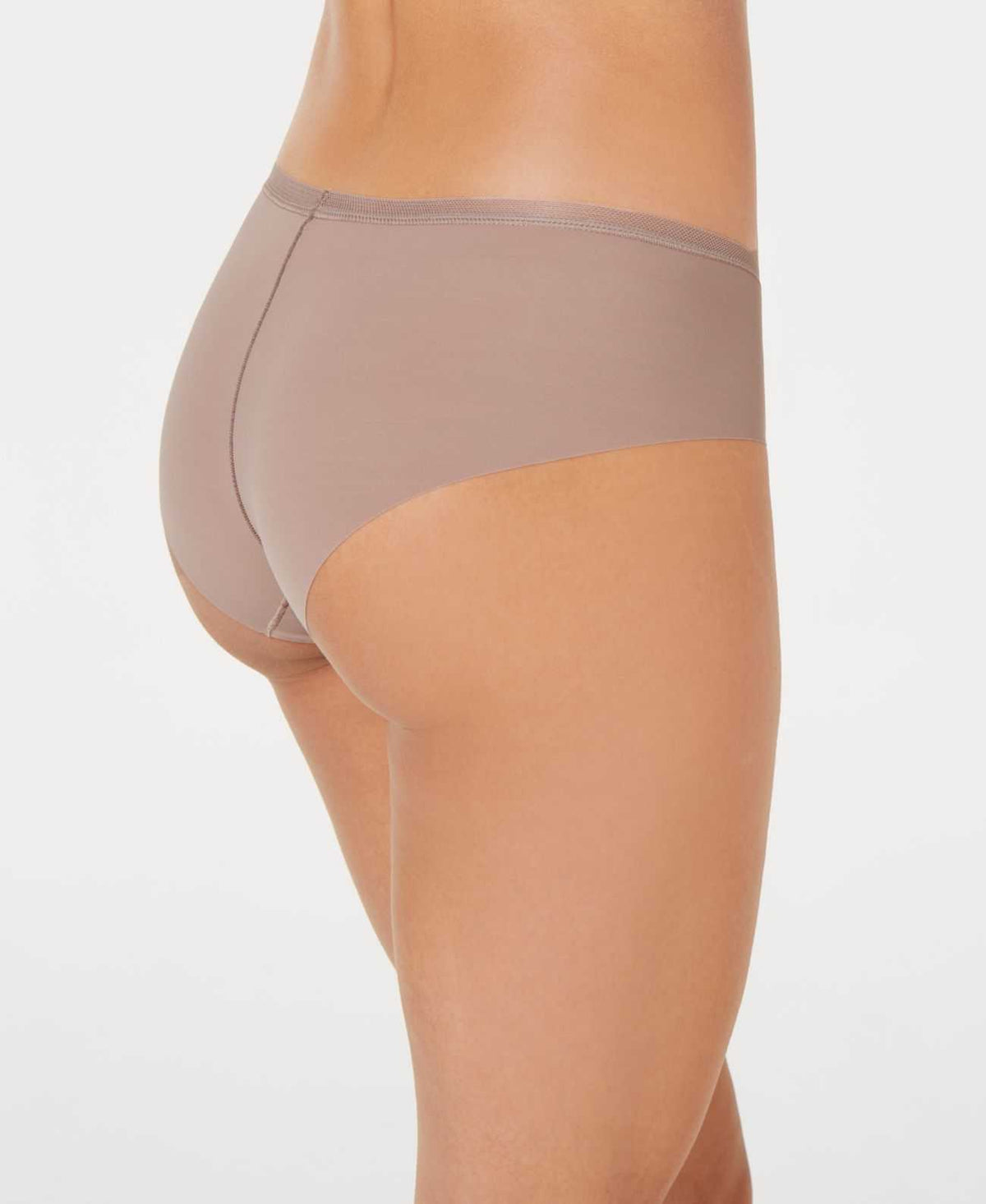 Calvin Klein Invisibles Mesh-Trim Hipster Panties Brown X-Large