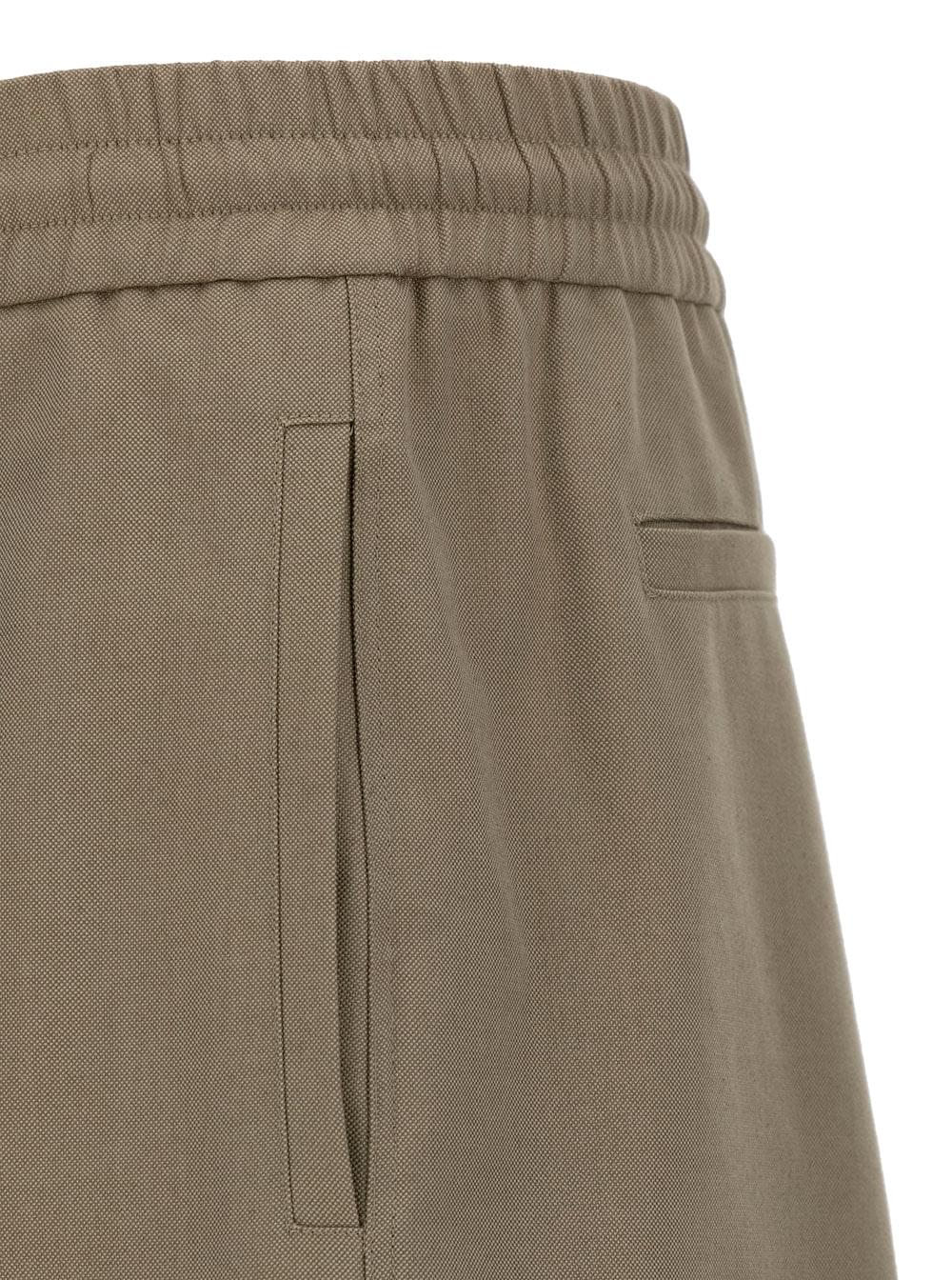 Alexander Mcqueen Men Beige Cargo Pants With Elastic Waistband In Cotton Man