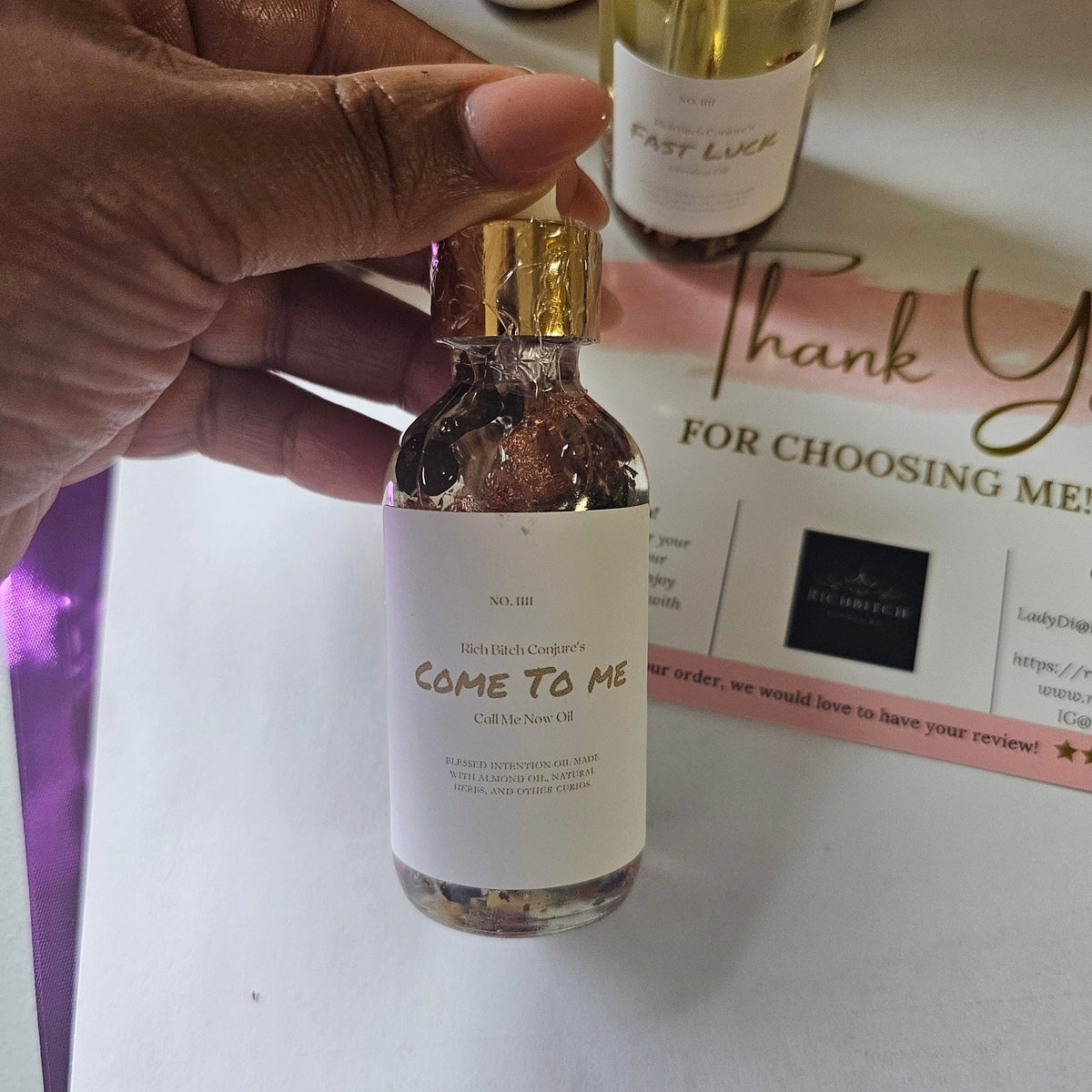 Rich Bitch Conjure's Come To Me Attraction Oil