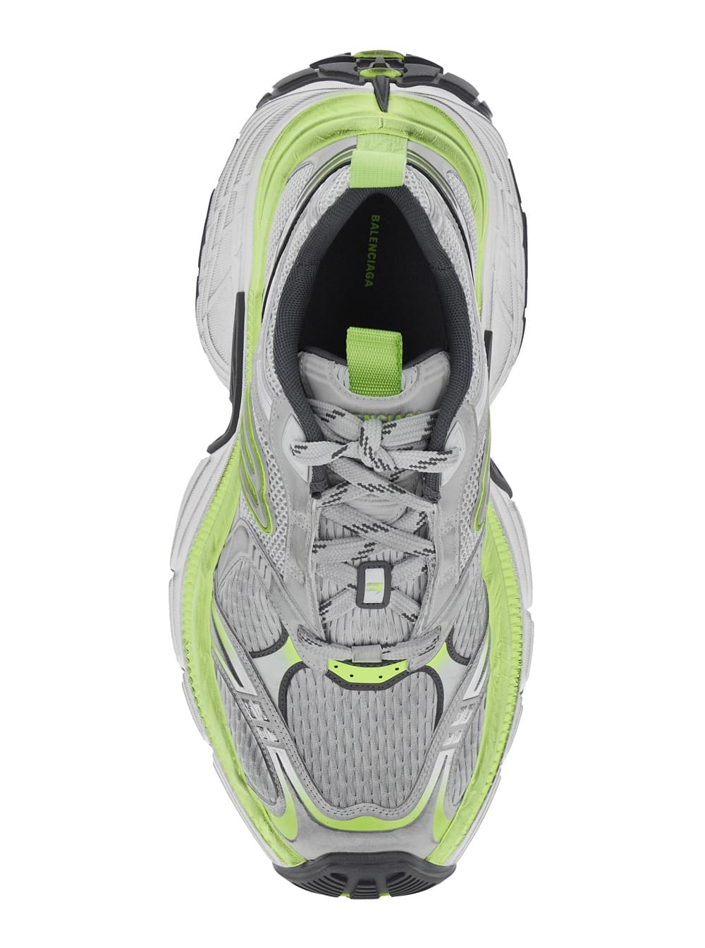 Balenciaga Men '10Xl' Grey Sneakers With Embossed Logo On The Tongue In Tech Fabric Man