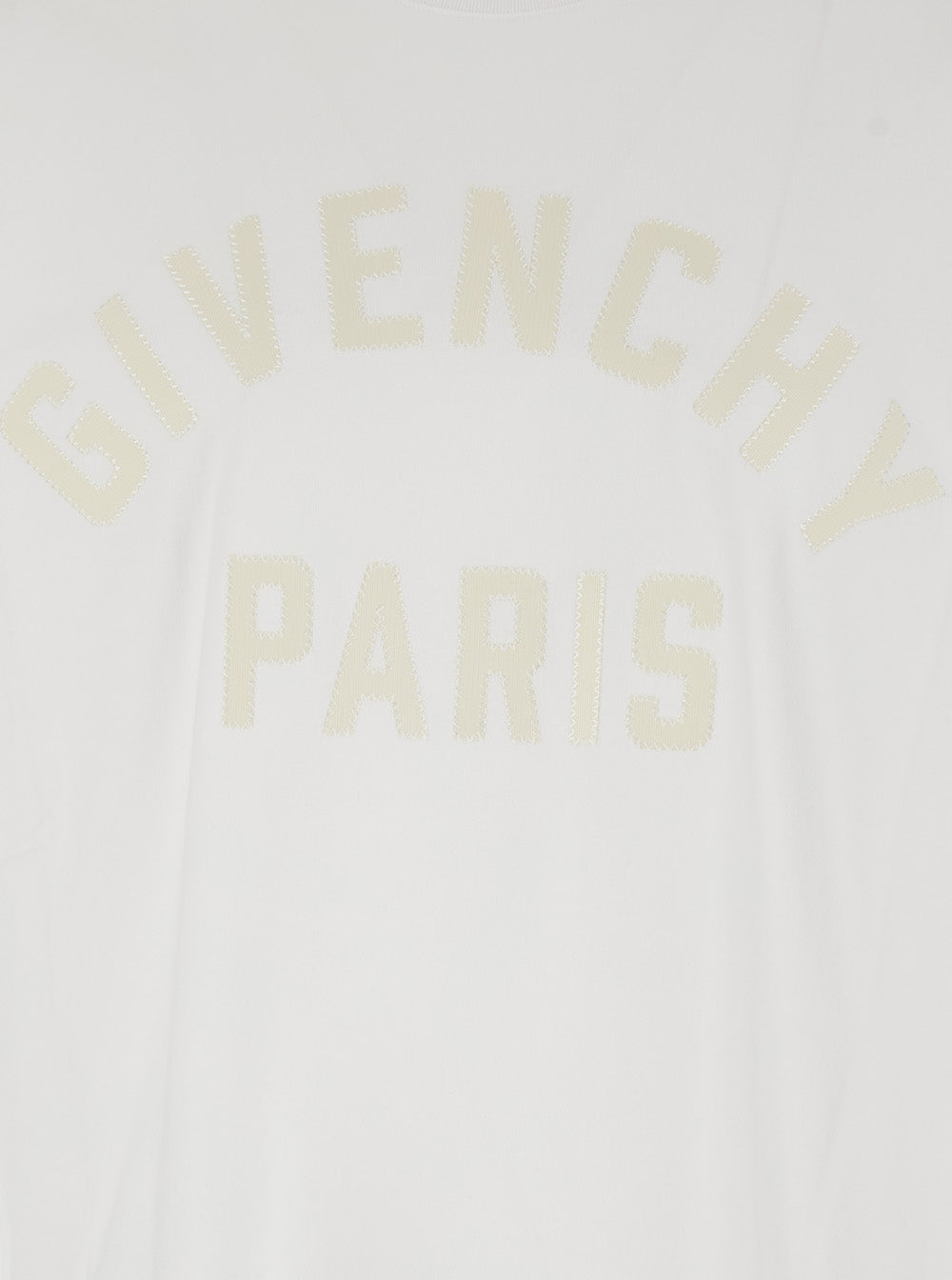Givenchy Men White T-Shirt With Maxi Logo On The Front For Men