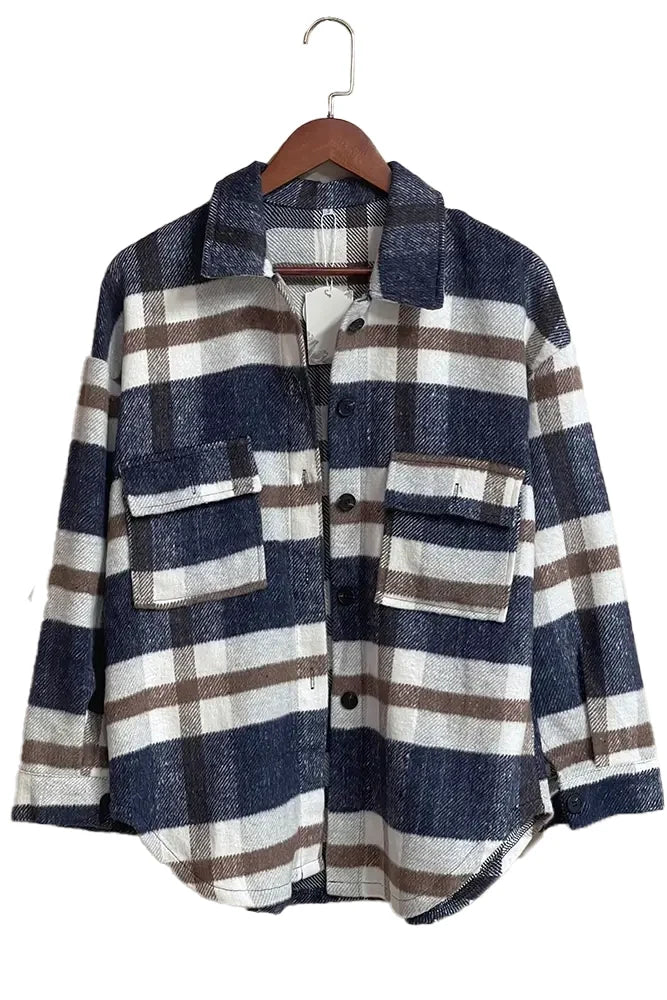 Plaid Flannel Shacket {Short Length}