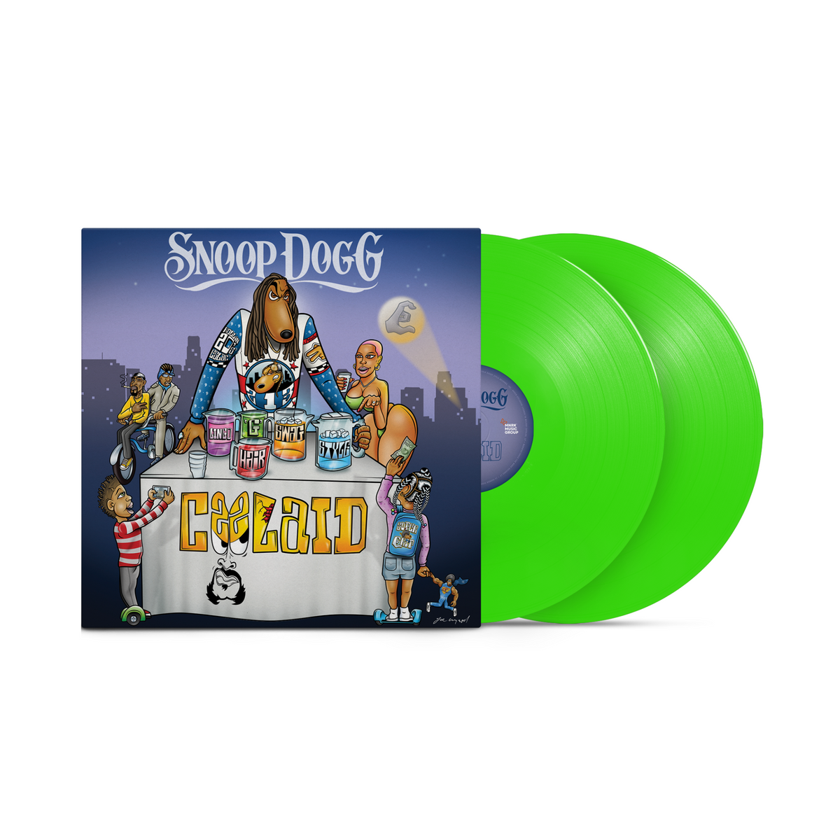 Snoop Dogg Coolaid 2LP double vinyl record, official West Coast hip-hop studio album release featuring guest appearances by Wiz Khalifa and Jeremih.