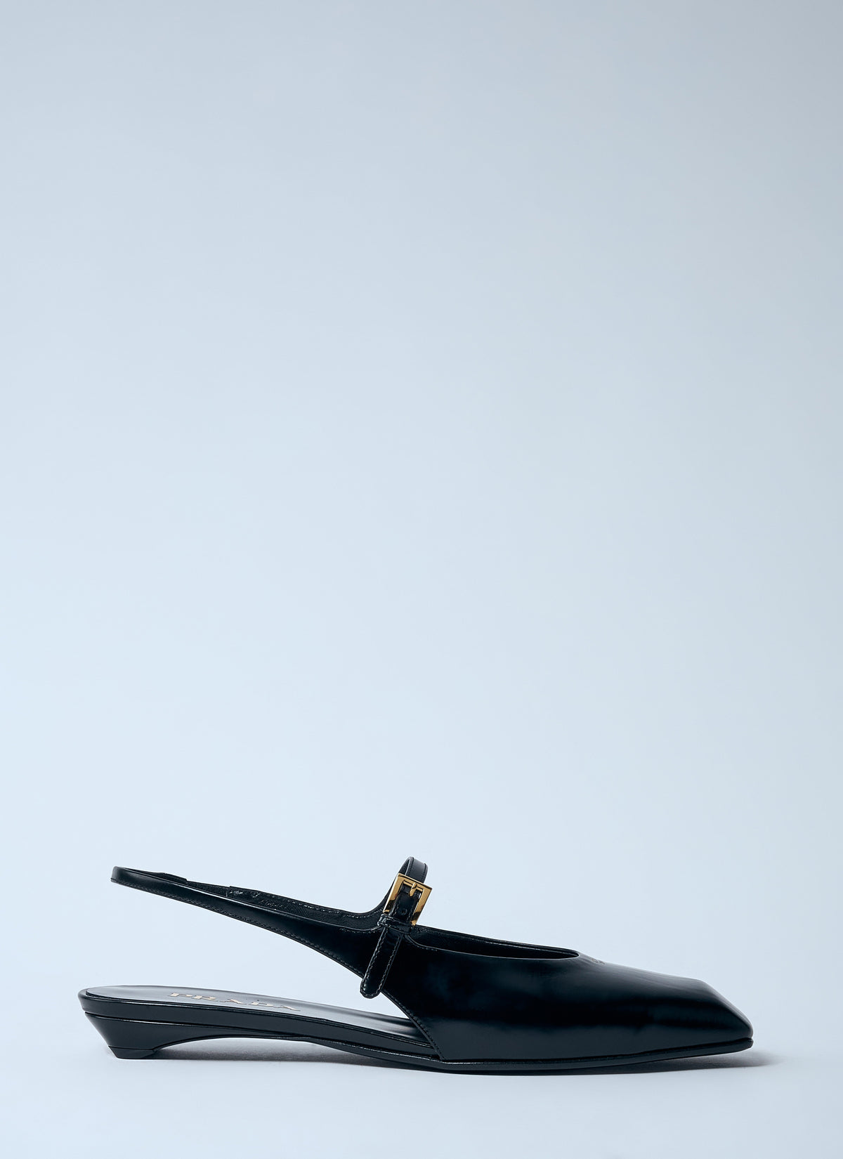 Prada Women Leather Slingback Ballerina Pumps
