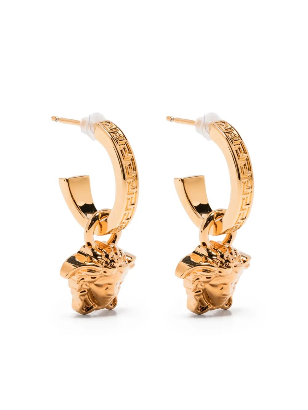 Versace Women La Medusa Greca Hoop Earrings