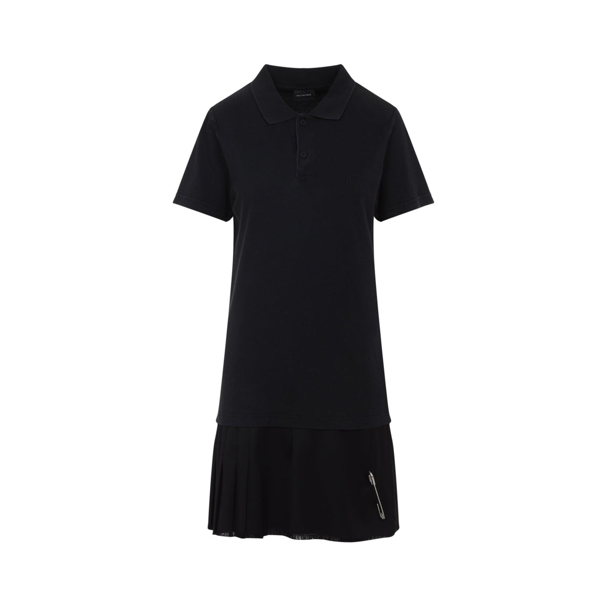 Balenciaga Layered Polo Mini Dress Women
