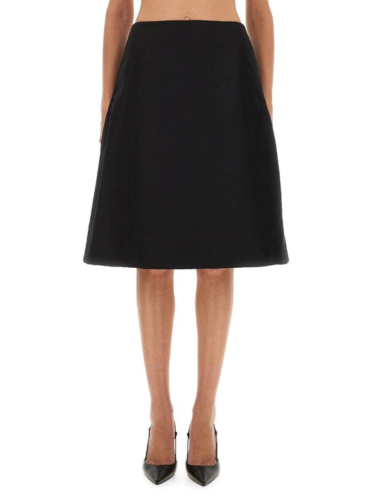 Alexander Mcqueen Women Flared Midi Skirt
