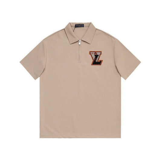 Louis Vuitton Beige T-Shirt with Collar