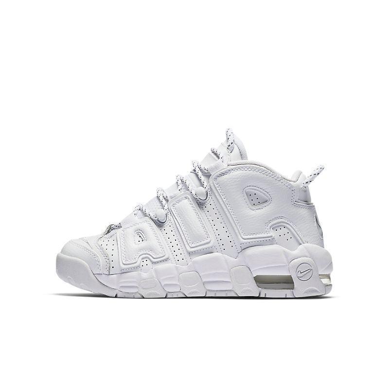 Nike Air More Uptempo 'Triple White' Sneakers – Iconic Streetwear Comfort
