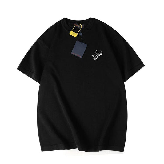 Black t-shirt with a brand logo on a white background Louis Vuitton T-Shirt Without Collar 'Black'