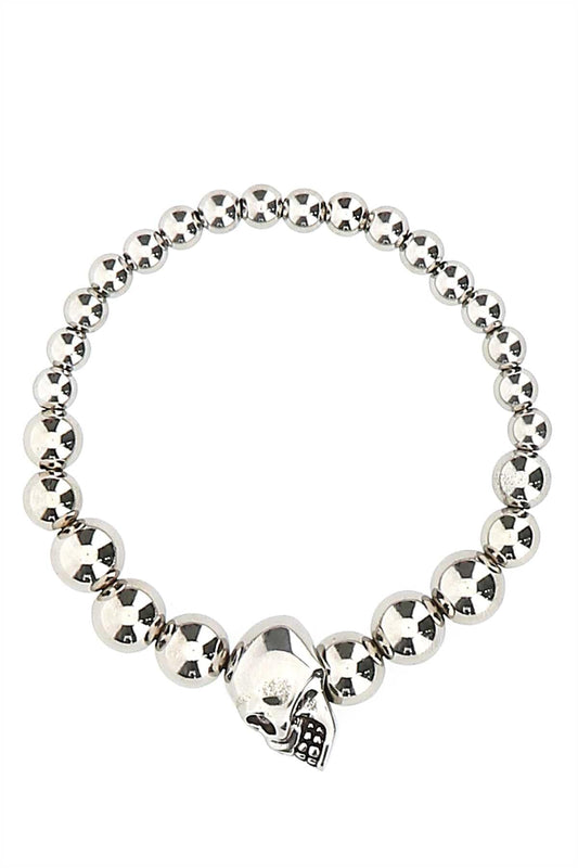 Alexander Mcqueen Men Silver Metal Bracelet