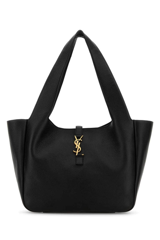 Saint Laurent Women Black Leather Le 5 À 7 Bea Shopping Bag