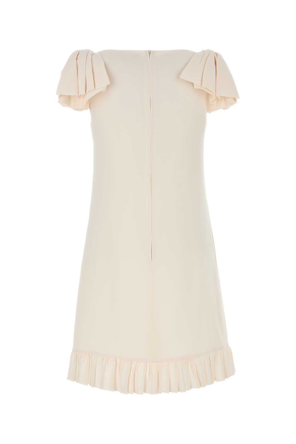 Valentino Garavani Women Ivory Wool Blend Dress