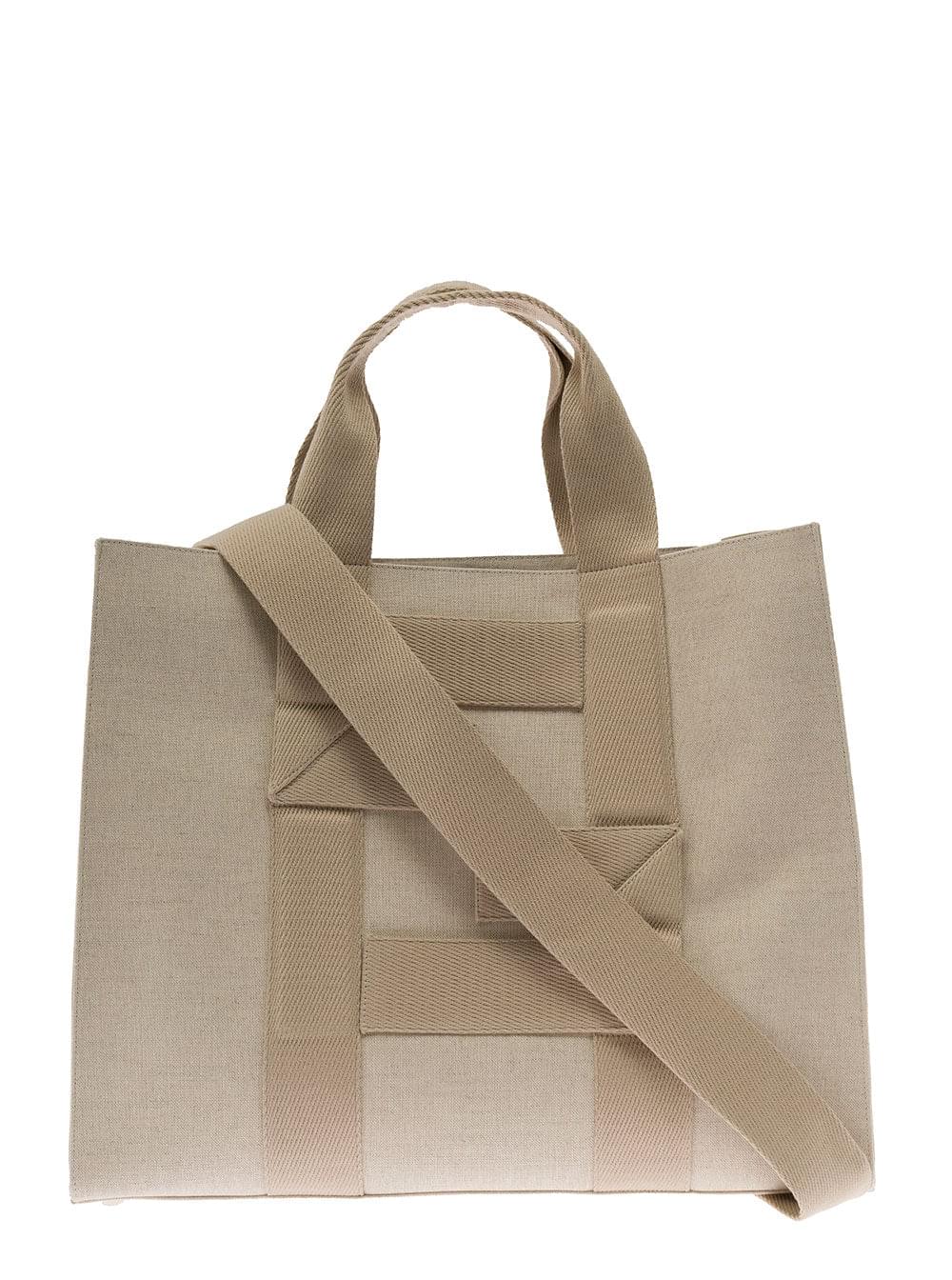 Fendi Men Fendi Ma's  Beige Fabric Handbag