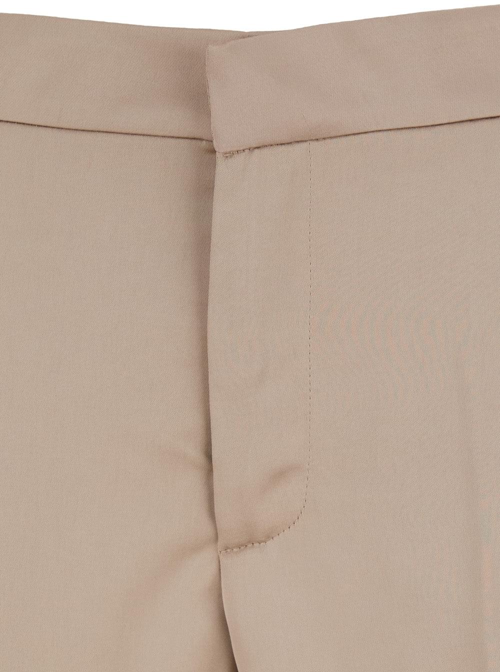 The Andamane Women Beige Pants With Pences On The Front In Tech Fabric Woman
