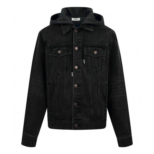 CELINE Washed Grey Denim Jacket – Casual Single-Breasted