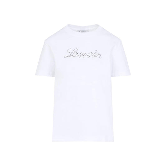 Lanvin Embroidered Script Logo T-Shirt Women