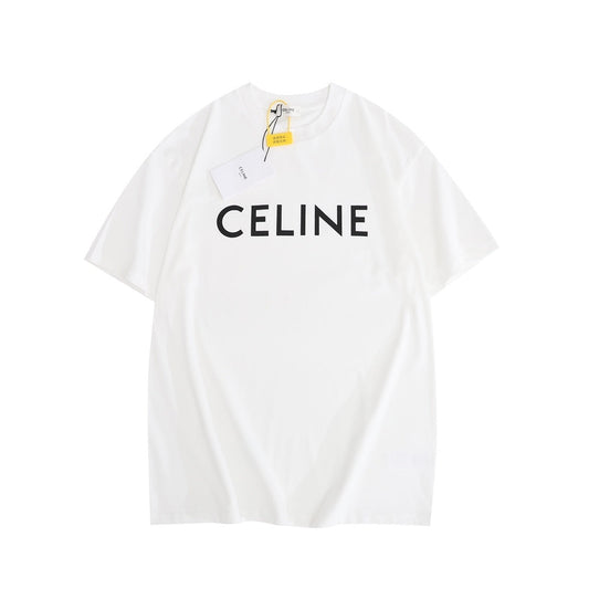 CELINE Paris Loose T-Shirt in Cotton Jersey