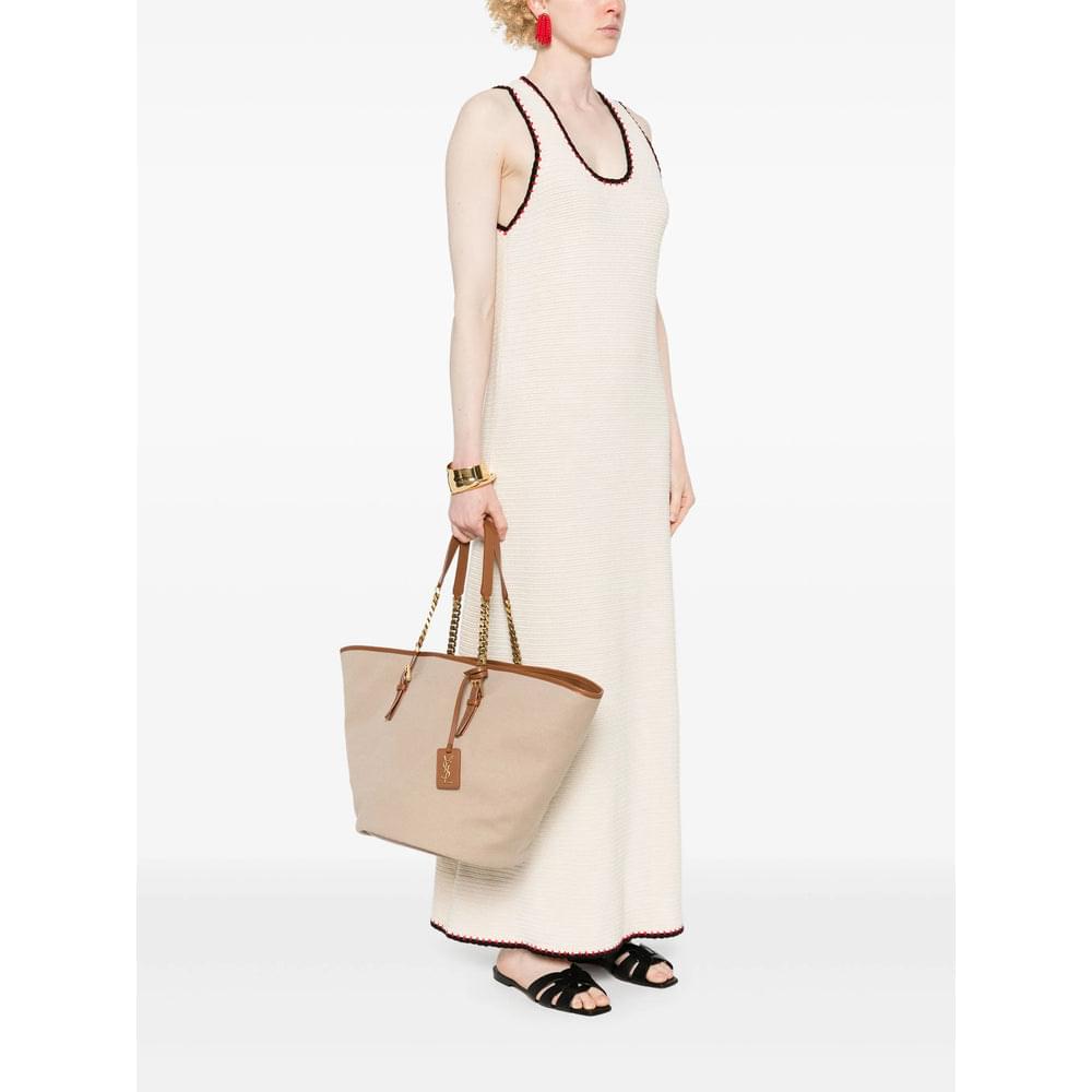 Saint Laurent Neutrals Tote Bags Women