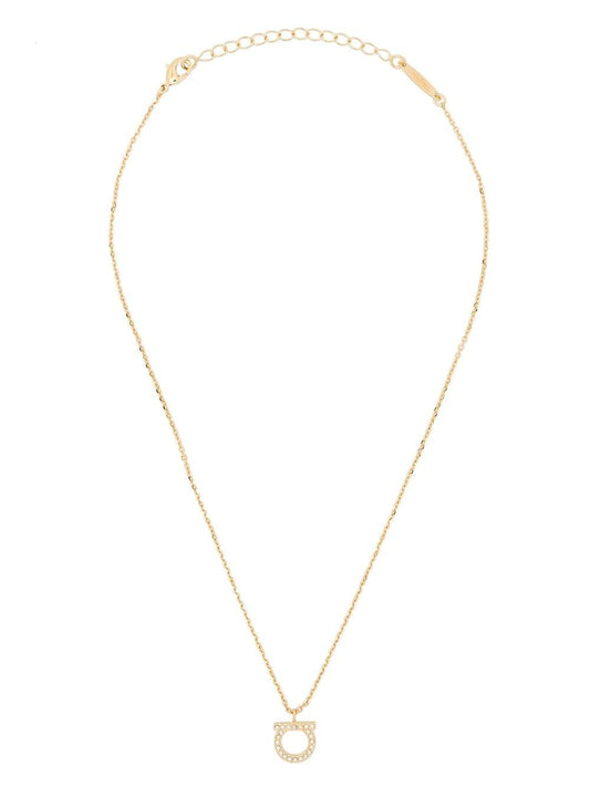 Ferragamo Women Gancini Crystals Necklace - L