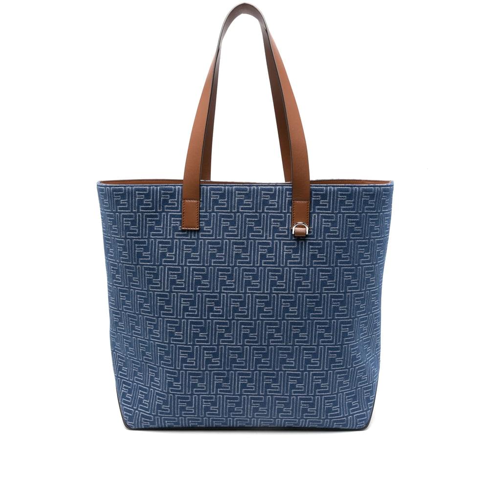 Fendi Blue Tote Bags Men