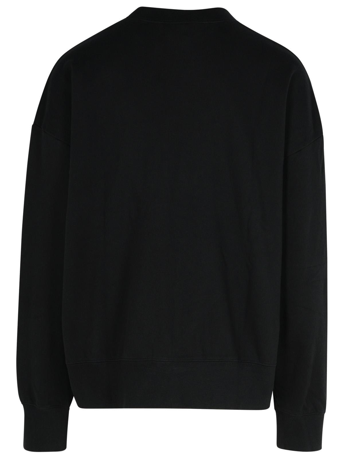 Palm Angels Black Cotton Sweatshirt Men