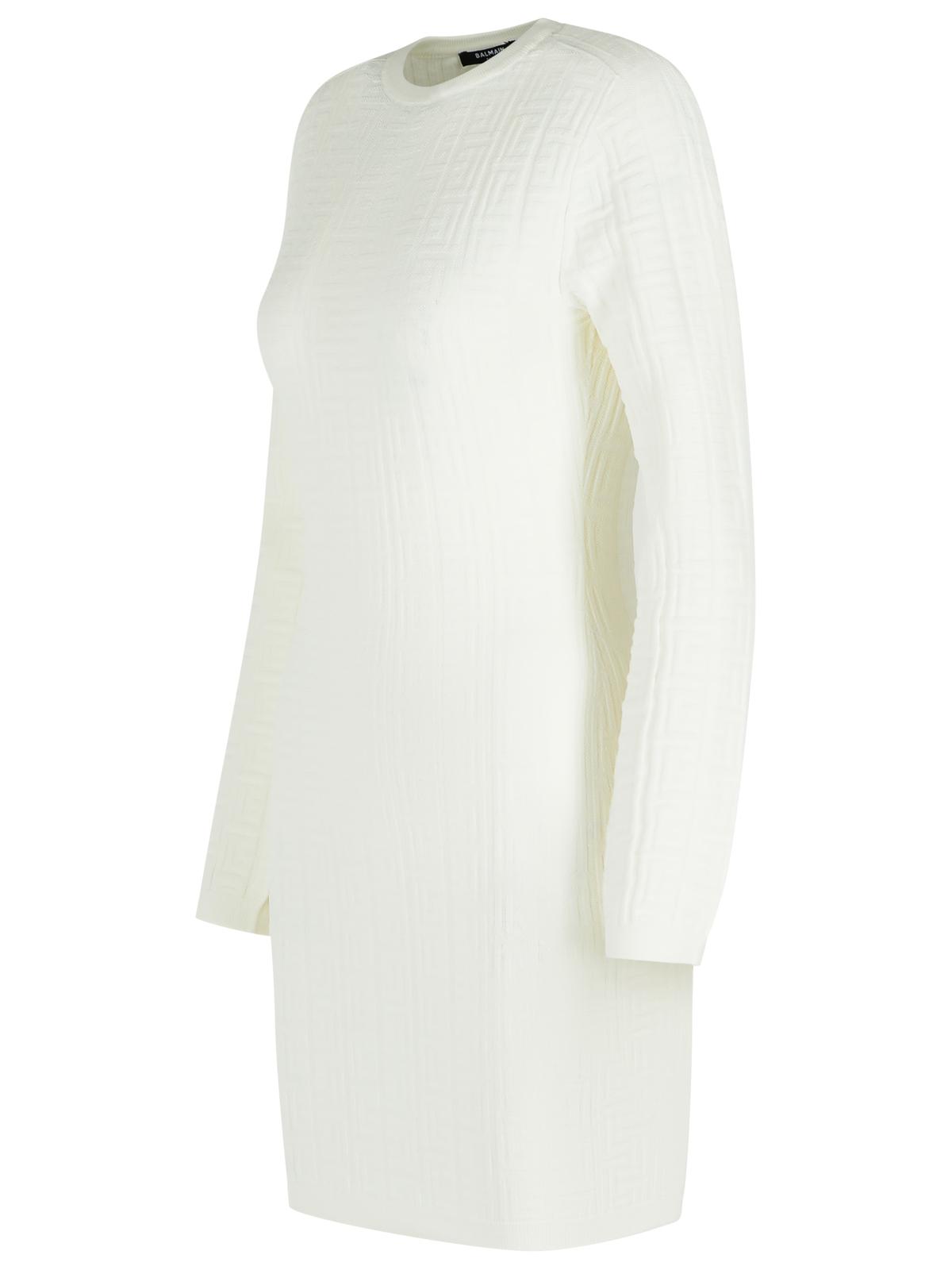 Balmain White Viscose Blend Dress Women
