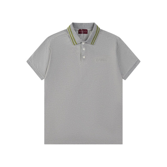 Gucci Luxury T-shirt with Collar Grey - Premium Cotton Comfort