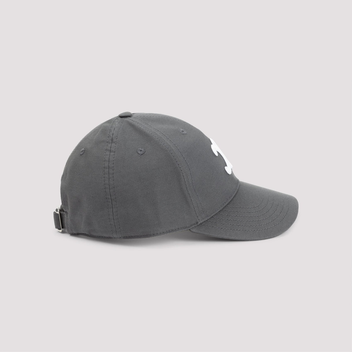 Gray baseball cap on a light gray background