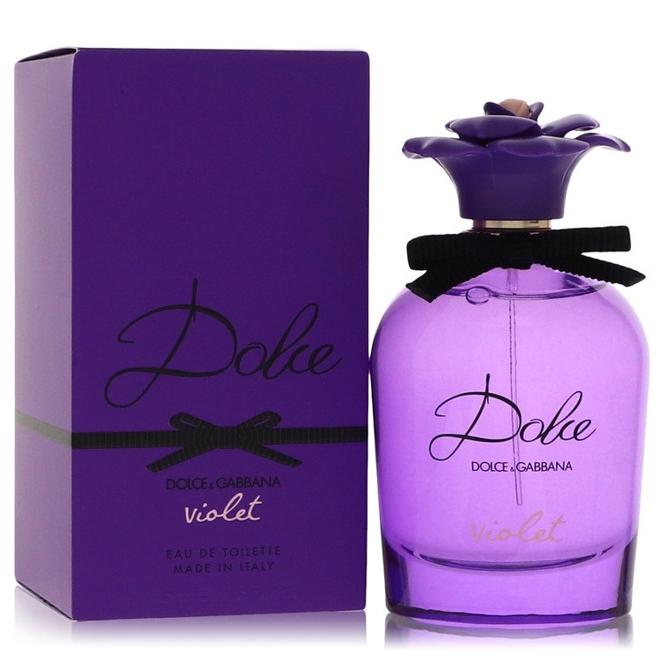 Dolce & Gabbana Dolce Violet Eau de Toilette spray, 2.5 oz luxury fragrance for women, featuring a vibrant woody aromatic scent profile for daily wear.