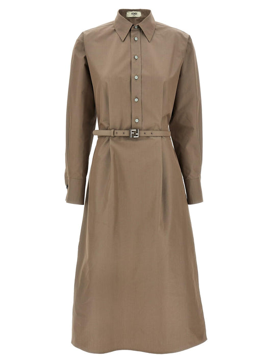 Fendi Women Chemisier Midi Dress