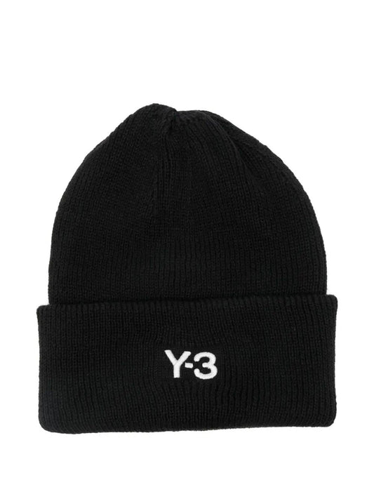 Y-3 Wool Blend Knit Beanie