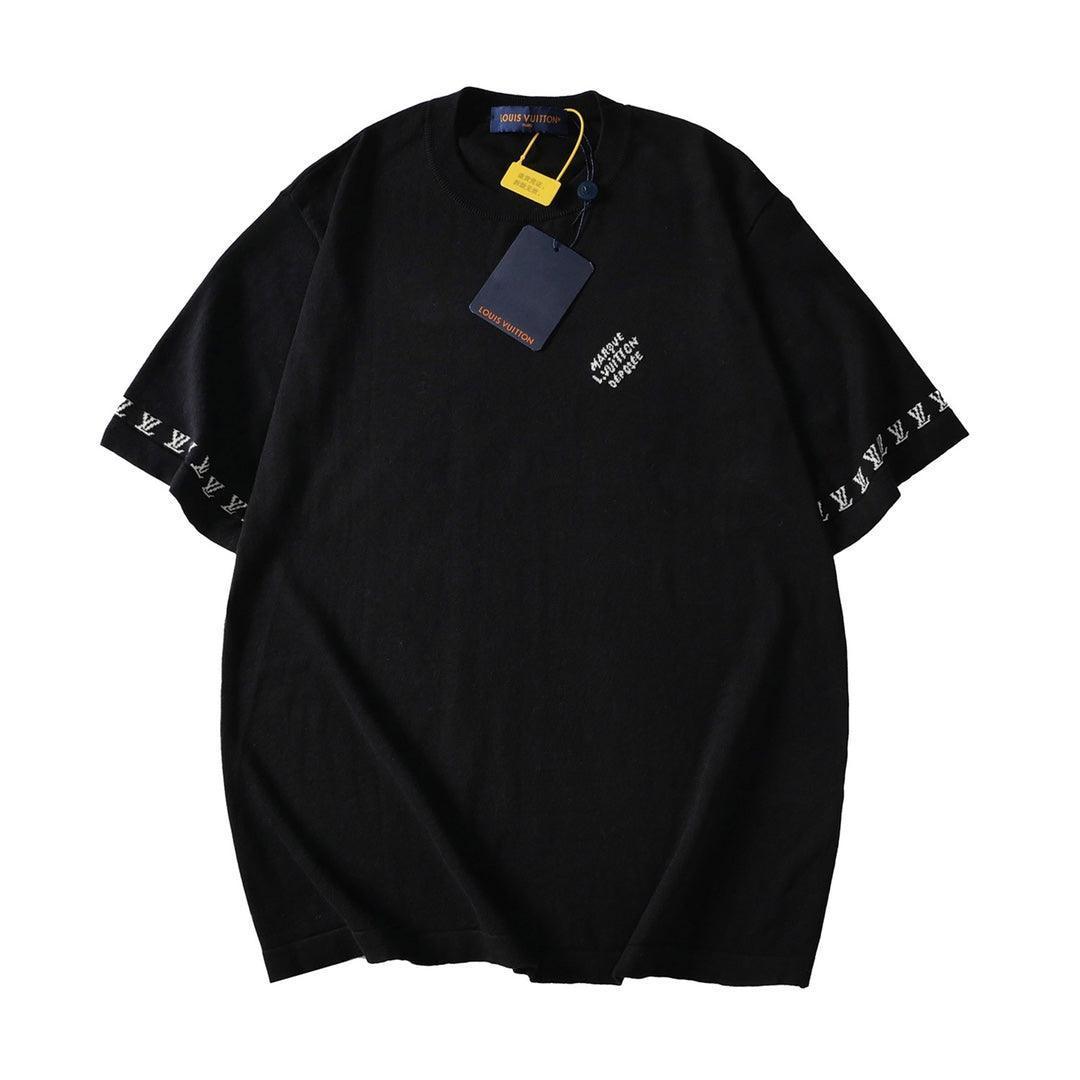Black t-shirt with brand logo on a white background Louis Vuitton T-Shirt Without Collar 'Black'