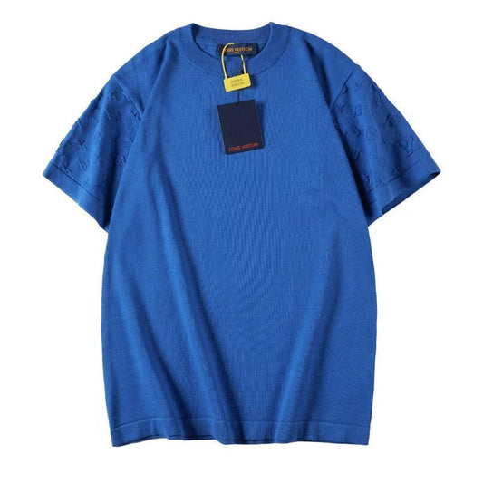 Blue t-shirt with a tag on a white background Louis Vuitton T-Shirt Without Collar 'Blue'