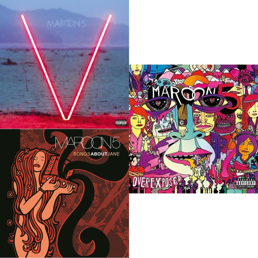 Maroon 5 - V (Black LP) (Exp) & Overexposed & Songs About Jane