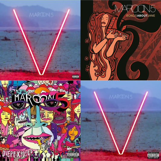 V & Maroon 5 - V (Black LP) (Exp) & Overexposed & Songs About Jane