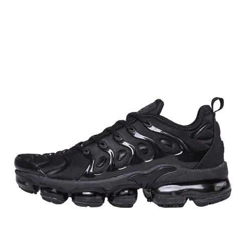 Black Nike sneaker with transparent background