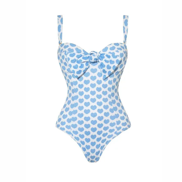 Vacation Heart Shape Sundress & Swimsuit 1 Piece 2 Pieces 3 Pieces Swimwear Sets