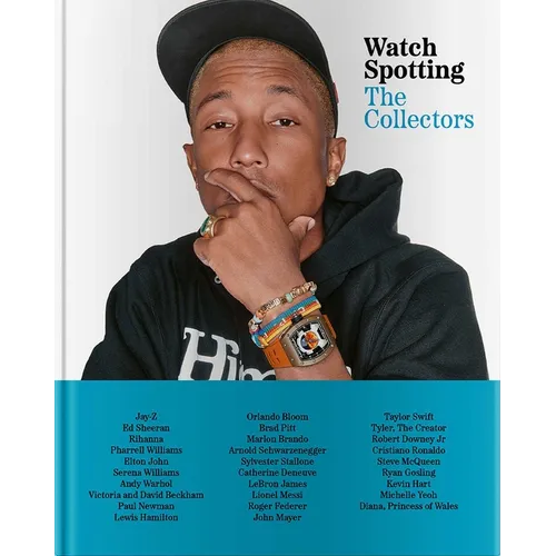 Watch Spotting: The Collectors hardcover book by Rhonda Riche featuring high-end celebrity watch collections and luxury timepieces.