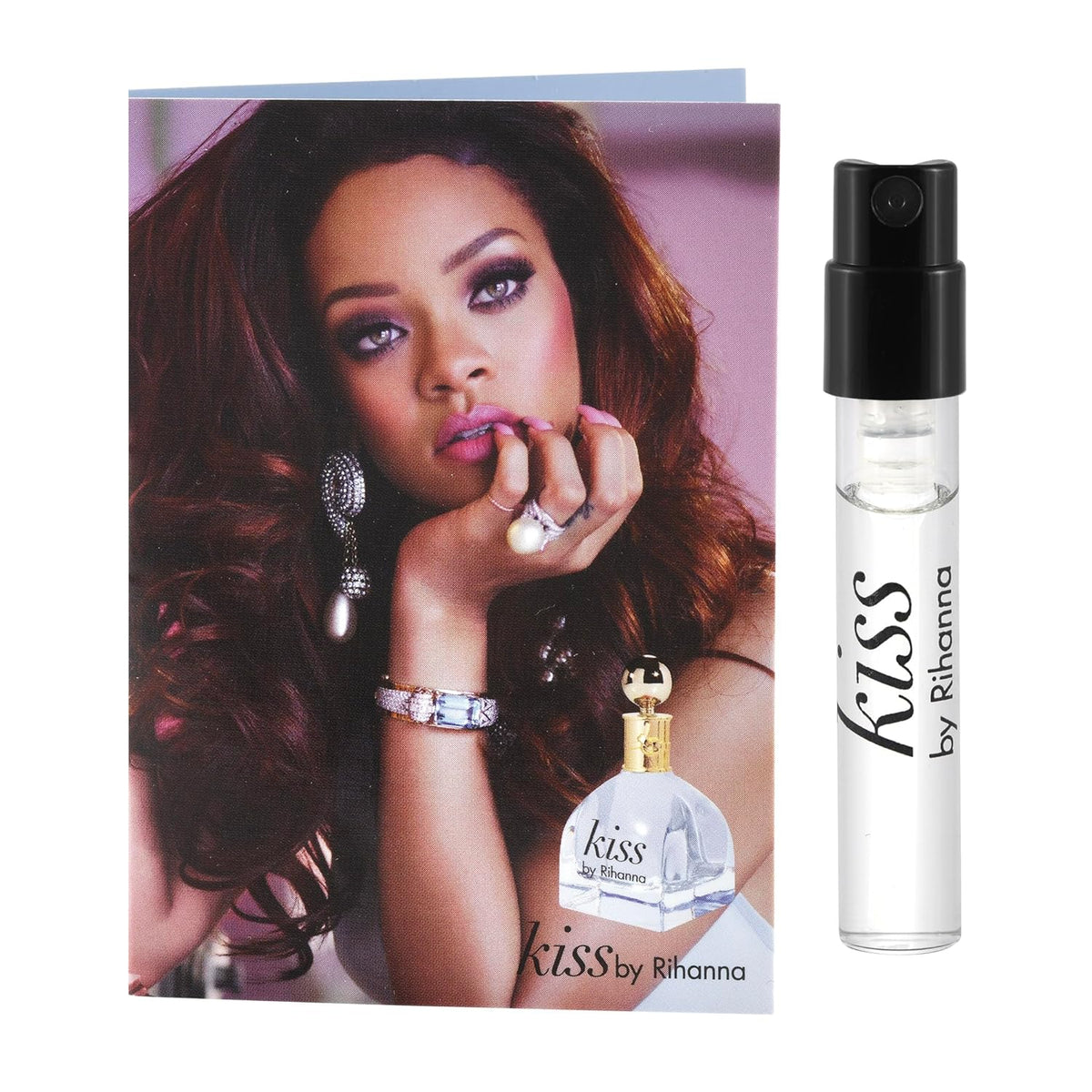 Discover the essence of Rihanna’s iconic fragrance collection with this deluxe 5-piece perfume sample set, featuring Reb'l Fleur, Crush, Kiss, Rogue, and Rebelle. Perfect for gifting or testing your new signature scent, these authentic sample vial bottles offer a convenient way to explore the star’s best-selling feminine perfumes. Shop this curated fragrance discovery set for a luxury scent experience in miniature.