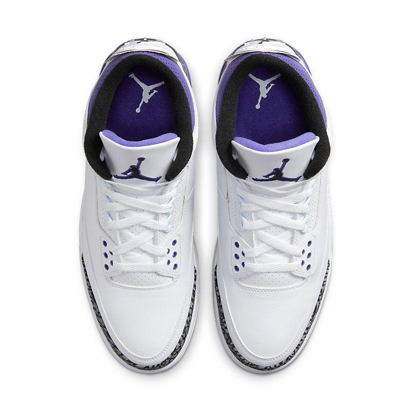 Air Jordan 3 Retro 'Dark Iris' top view