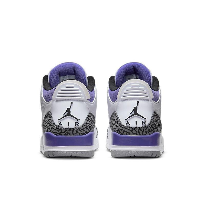 Air Jordan 3 Retro 'Dark Iris' - back view angle