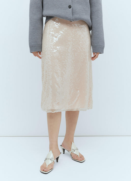 Gucci Women Sequin-Embroidered Tulle Skirt