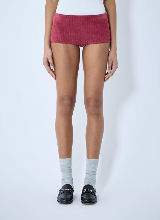 Gucci Women Suede Mini Shorts