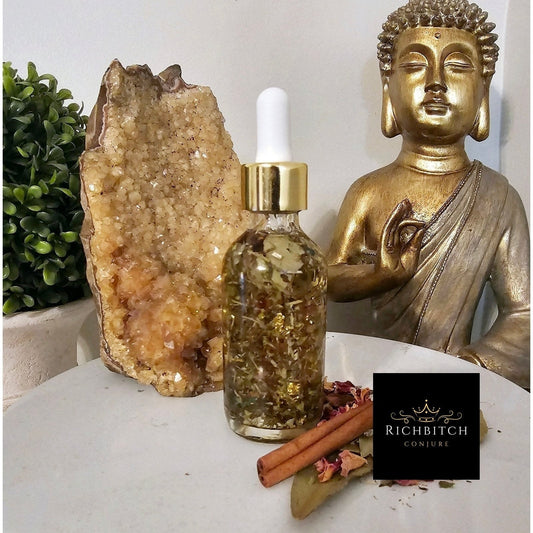 Sun Oil - Luxury Hoodoo Conjure Oil for Success, Power & Confidence