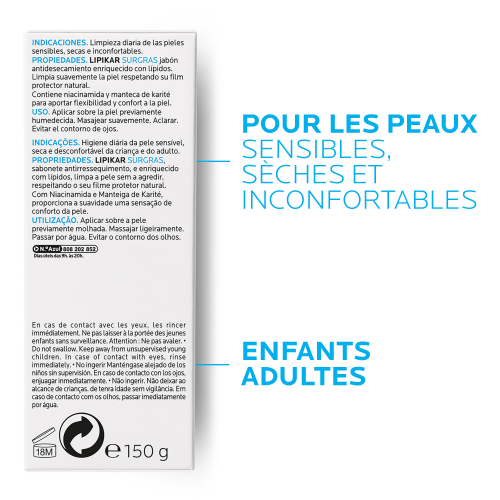 La Roche-Posay Lipikar Surgras Cleansing Bar