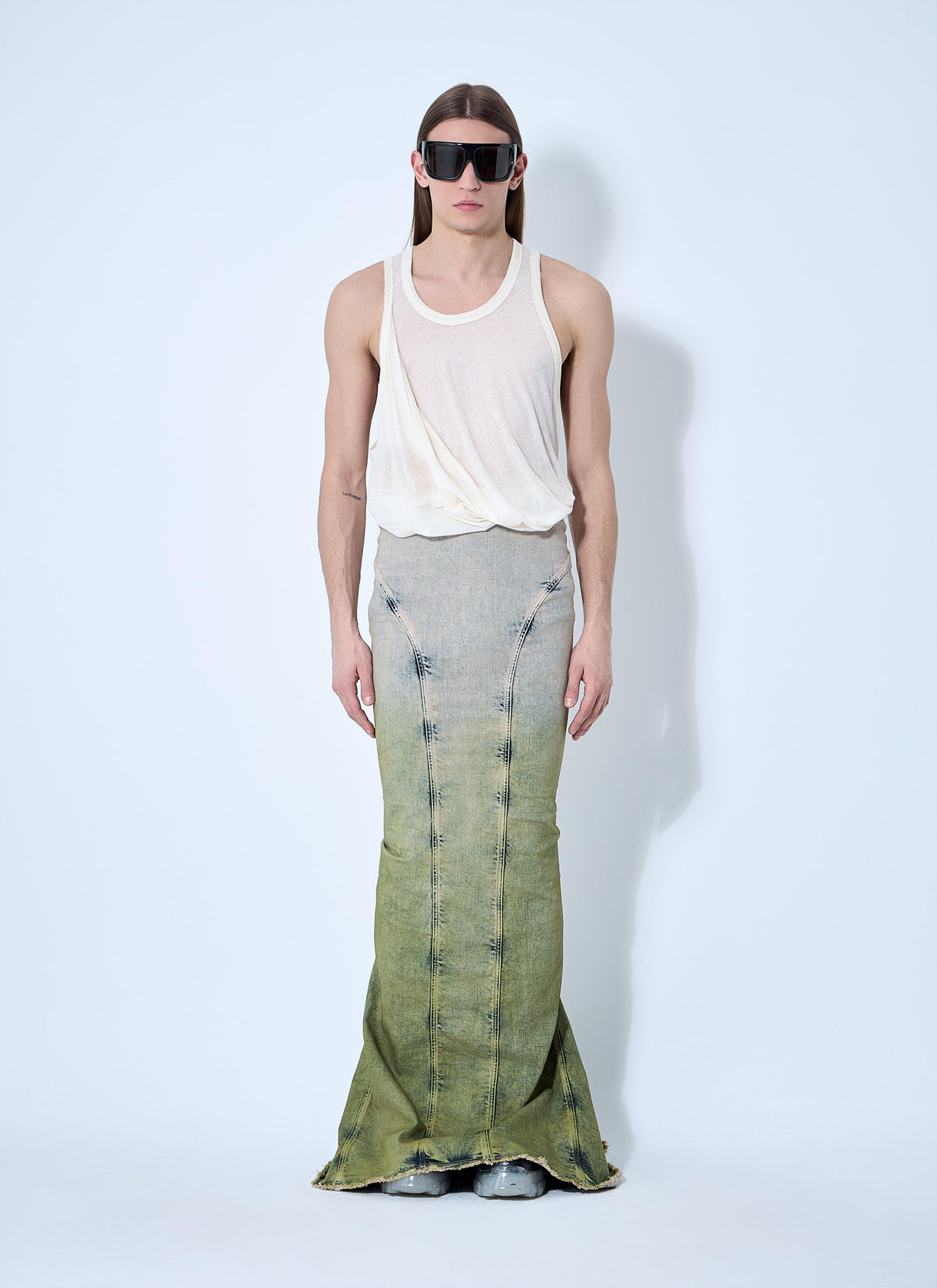 Moncler X Rick Owens Women Acid Degrade Al Maxi Skirt