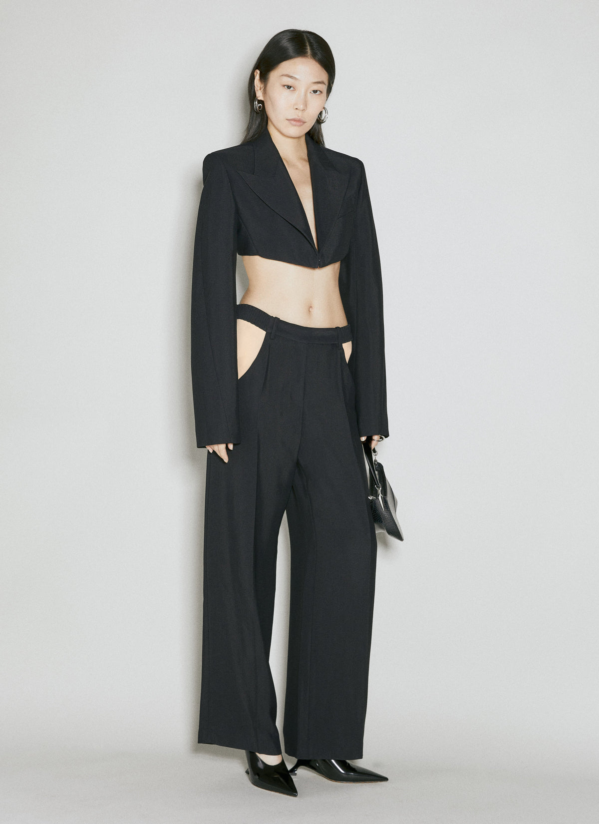 Mugler Women Cut-Out Tailored Pants