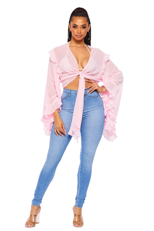 See Thru Wrap Top