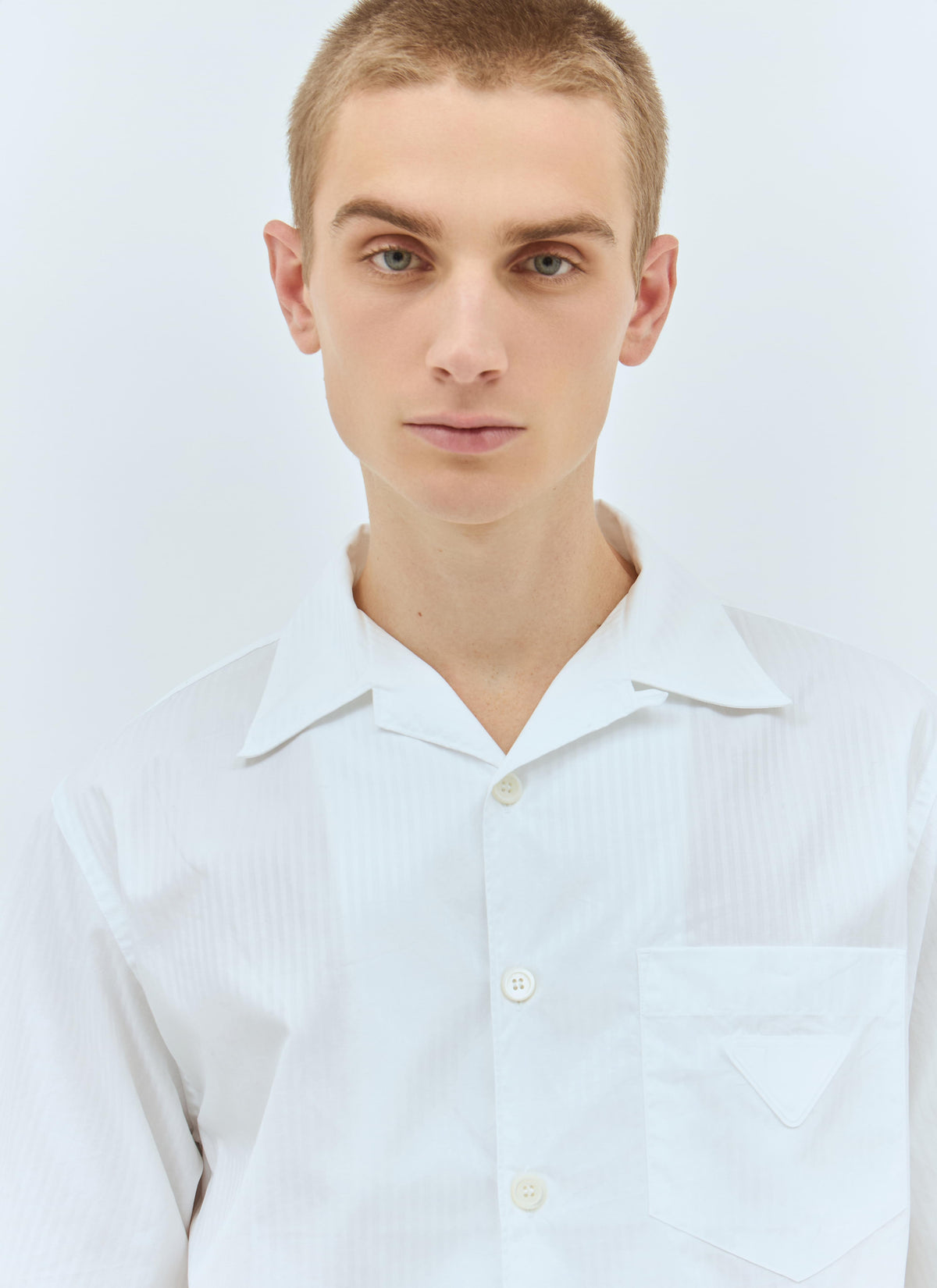 Prada Men Striped Short-Sleeve Shirt